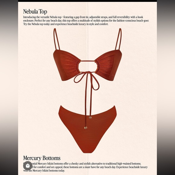 NWT Solo Mio Swim bikini (reversible) - Picture 5 of 14